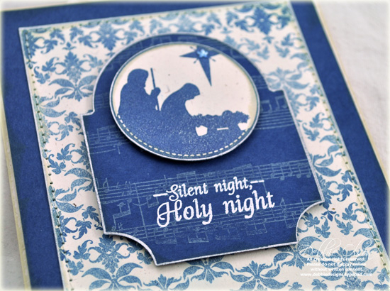 Stamps: Star of Wonder, Background Basics: Sheet Music, Damask Designs<br />
Cardstock:...