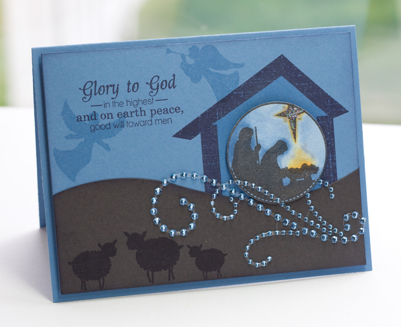 Glory of the Night Nativity<br />
<br />
    * Stamps-  Star of Wonder,Nativity Silhouettes...