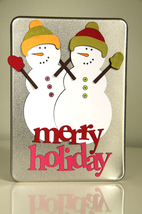 Magnetic Build a Snowman Project<br />
<br />
Stamps: 2011 Holiday Tags, Wonderful Words:...