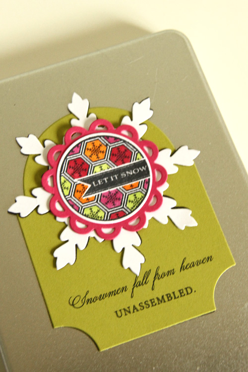 Magnetic Build a Snowman Project<br />
<br />
Stamps: 2011 Holiday Tags, Wonderful Words:...