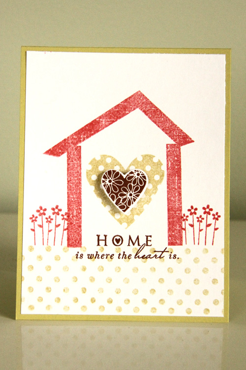 Home is Where the Heart Is<br />
<br />
Stamps: Nativity Silhouettes, Love Lives Here, Tag-its...