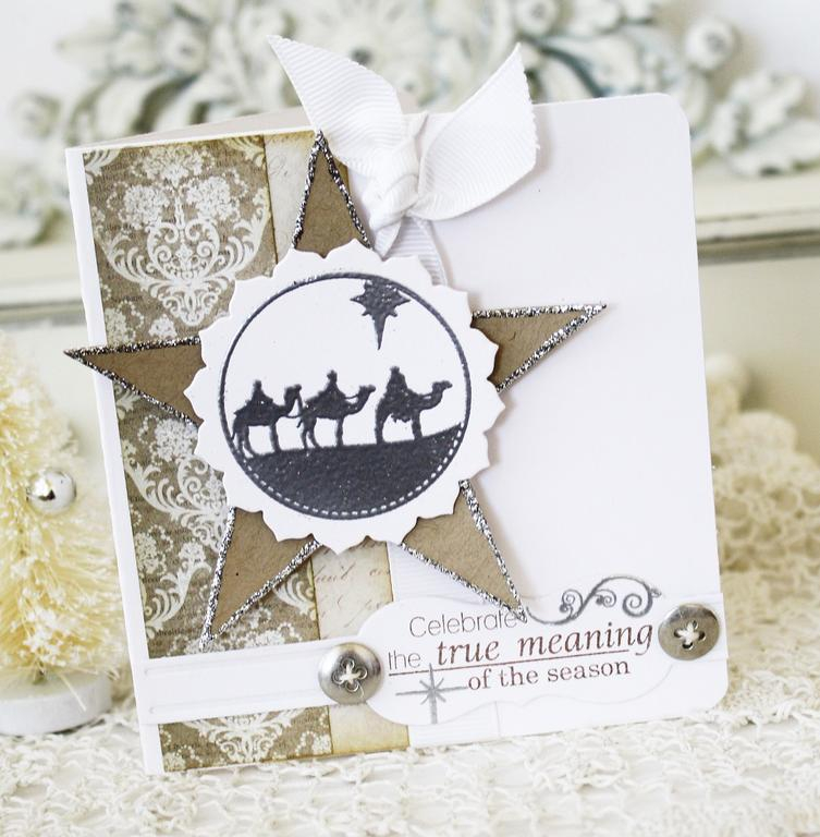 Papertrey Ink Supplies Used:<br />
Stamps:<br />
Star of Wonder and Nativity Silhouettes and...