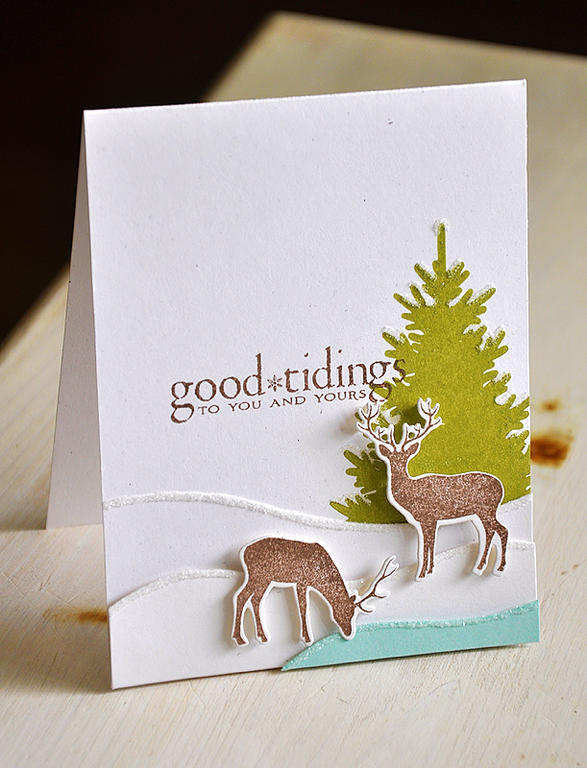 Stamps: In the Meadow<br />
Ink: Dark Chocolate &amp; Simply Chartreuse<br />
Cardstock:...