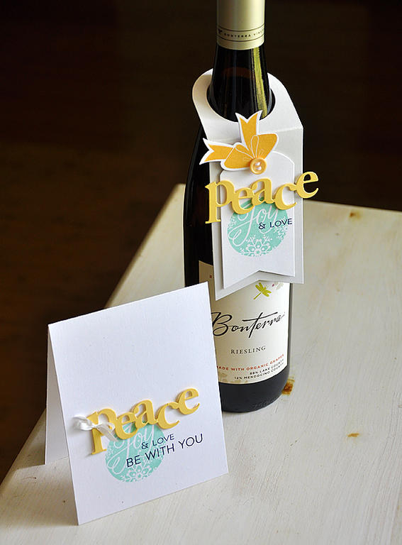 Stamps: 2011 Holiday Tags, Wonderful Words: Holiday &amp; Bells &amp; Boughs<br />
Ink: Aqua...