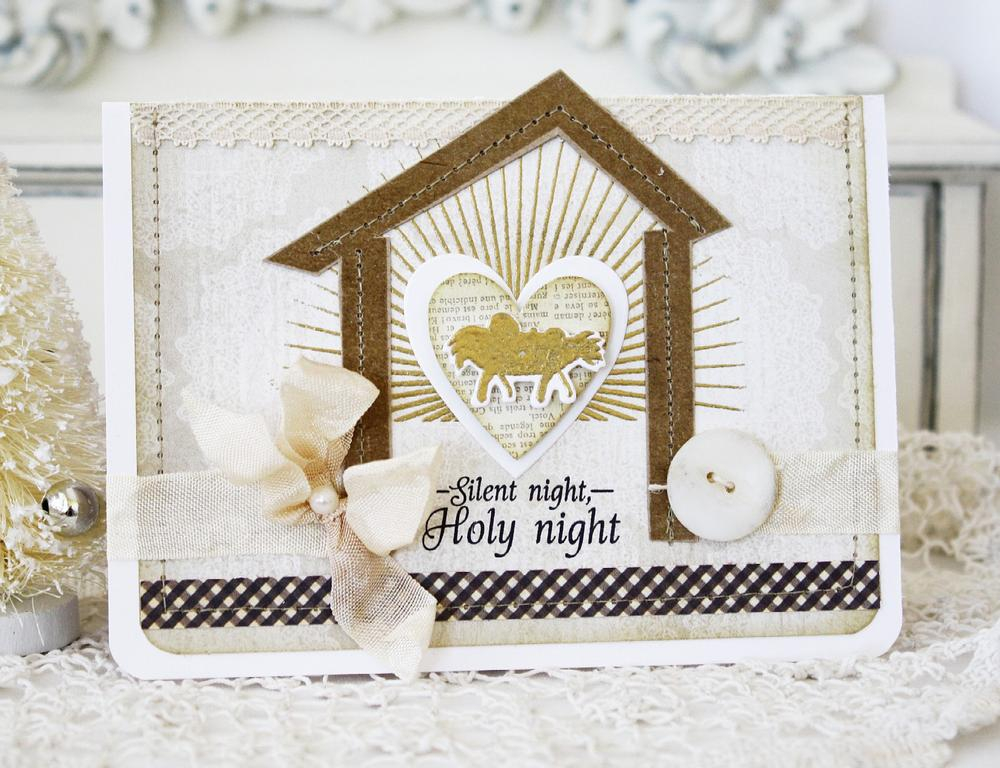 Papertrey Ink Supplies Used:<br />
Stamps:<br />
Nativity Silhouettes, Nativity Silhouettes...