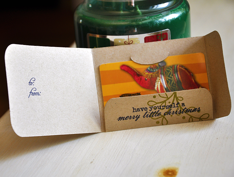 Stamps:  Winterberry, Bells &amp; Boughs and Tag-it's #9<br />
Ink:  Ripe Avocado, Pure...