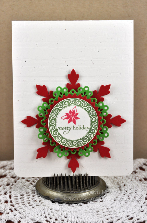 Paper: stamper's select white, pure poppy, new leaf<br />
Stamps: Tag-Its #9<br />
Ink:...
