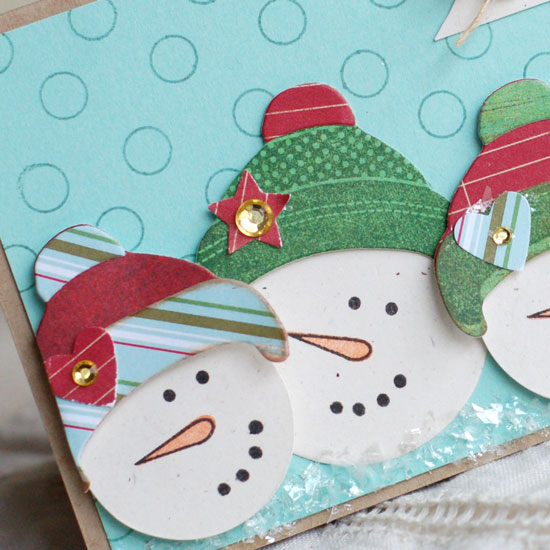 Stamps:  Shape Up Snowman Accessories, Love Lives Here: Holiday, Polka Dot Basics<br />
Ink:...