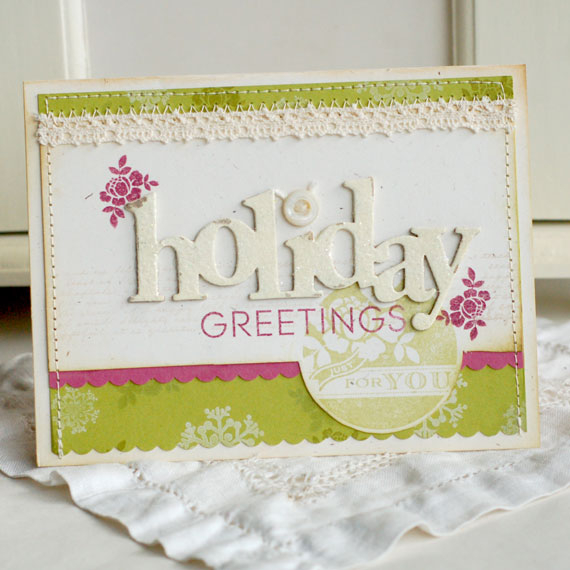 Stamps:  2011 Holiday Tags, Wonderful Words: Holiday, Table Service<br />
Ink:  Spring Moss,...