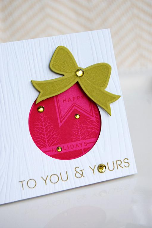 Stamps - 2011 Holiday Tags, Bells &amp; Boughs<br />
Cardstock - White, Simply Chartreuse,...