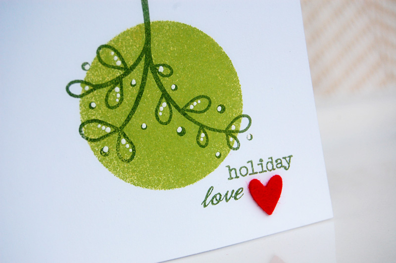 {Holiday Love} card<br />
Stamps - Winterberry<br />
Cardstock - White<br />
Ink - New Leaf;...