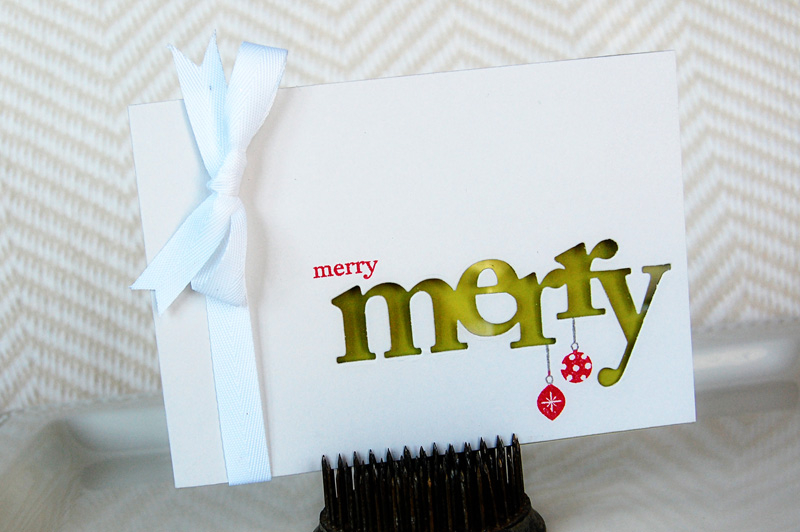 {Merry Merry} card<br />
Stamps - Tag-its #9<br />
Cardstock - Soft Stone, Simply...