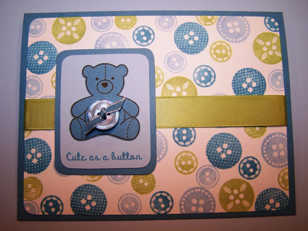 Make It Monday # 39 ~ Button Boutique &amp; Baby Button Bits <br />
Cute as a Button