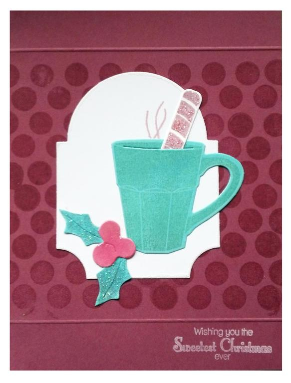 Stamps: Candy Cane Christmas, Polka Dot Basics 2<br />
Paper: Autumn Rose<br />
Tools: Mat...