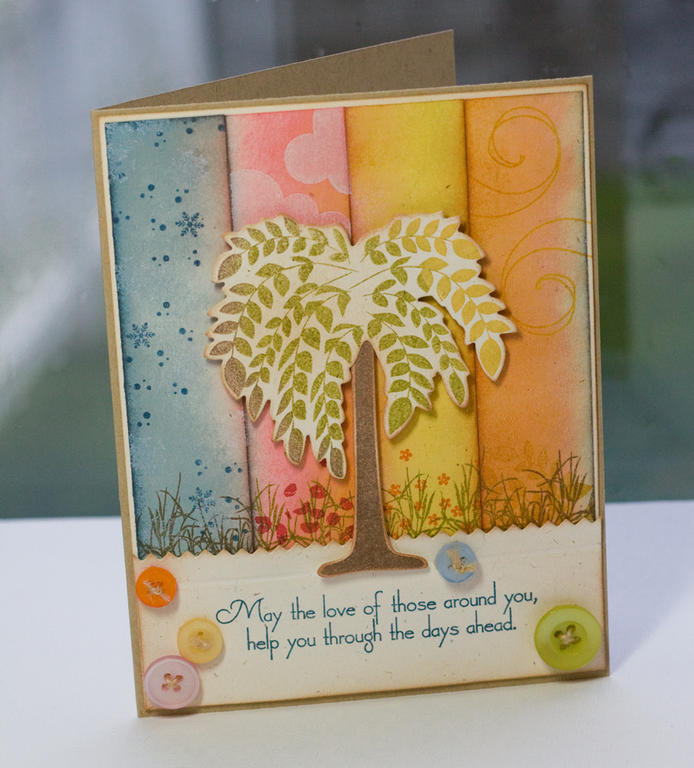 * Stamps- Willow, In the Meadow, Remember, Up, Up and Away, Garden Variety<br />
    * Ink-...