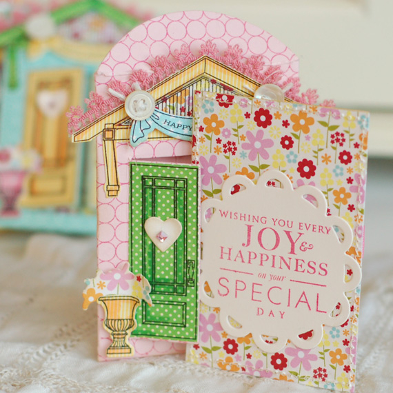 Stamps:  Door to Door, BB: Circles<br />
Ink:  Hibiscus, Summer Sunrise, Aqua Mist, Memento...