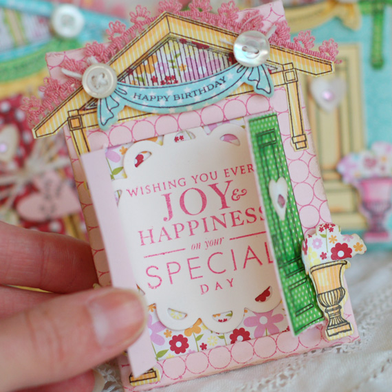 Stamps:  Door to Door, BB: Circles<br />
Ink:  Hibiscus, Summer Sunrise, Aqua Mist, Memento...