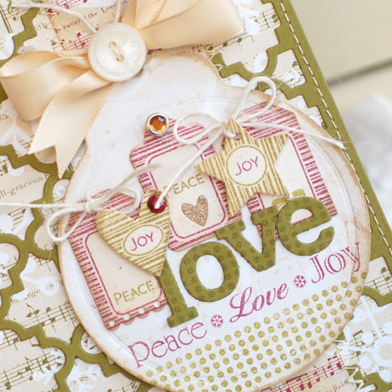 Stamps:  Tiny Tags II, Christmas Blessings<br />
Ink:  Scarlet Jewel, Ripe Avocado<br />...