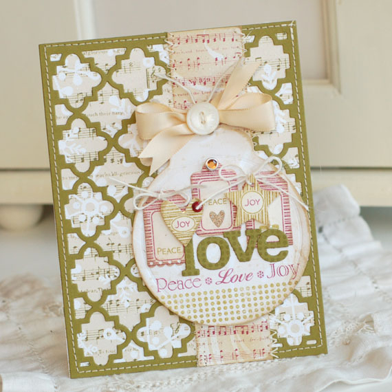 Stamps:  Tiny Tags II, Christmas Blessings<br />
Ink:  Scarlet Jewel, Ripe Avocado<br />...