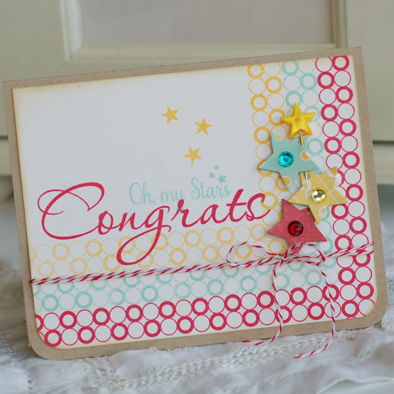 Stamps:  BB: Circles, Glory Be, Think Big Favorites 5<br />
Ink:  Aqua Mist, Pure Poppy, Summer...