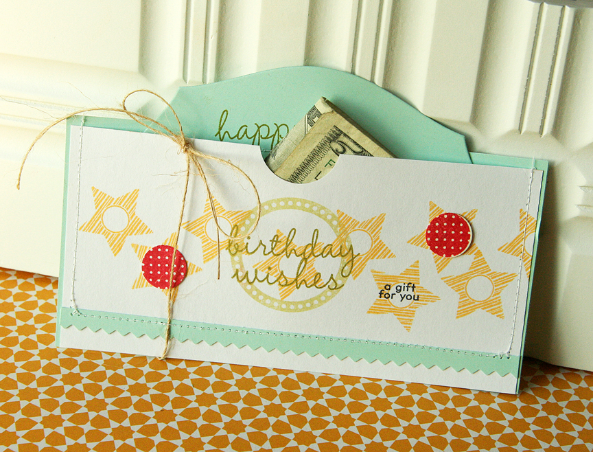 Stamps: Birthday By The Numbers, Flower Fusion #10 (red circles), Tiny Tags II (a gift for you...