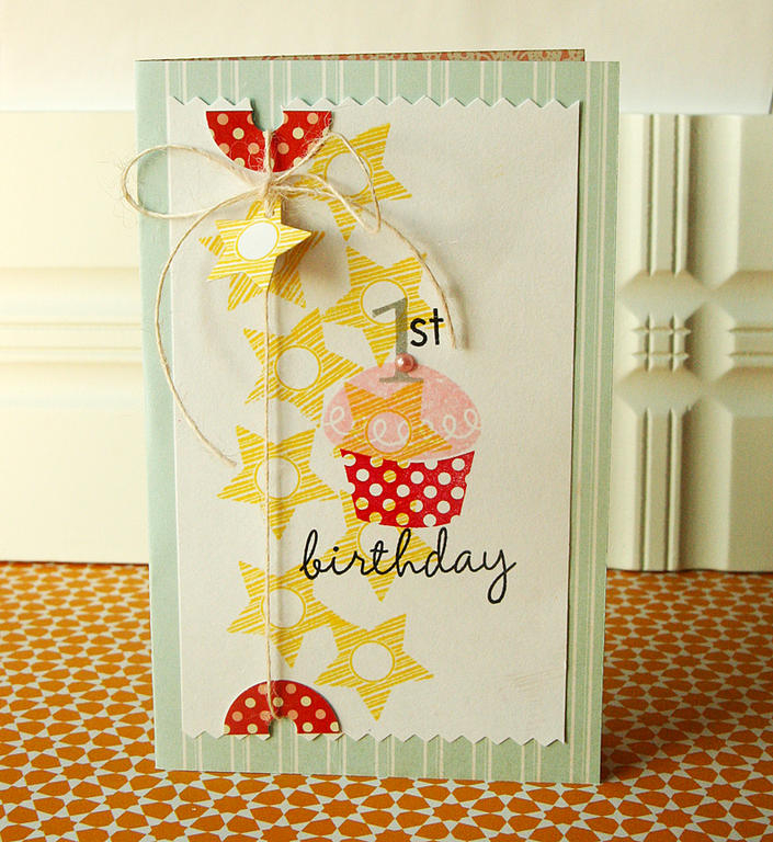 Stamps: Birthday by the Numbers, Tiny Tags II<br />
Ink: True Black, Pure Poppy, yellow and...