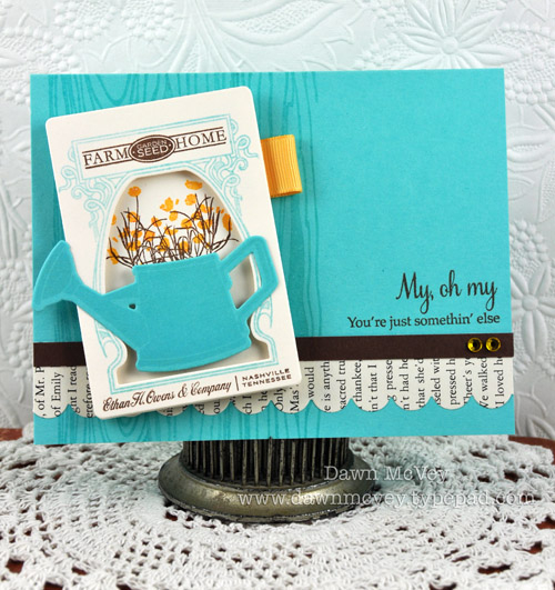 Paper: rustic cream, hawaiian shores, vintage book print<br />
Stamps: Glory Be, Background...