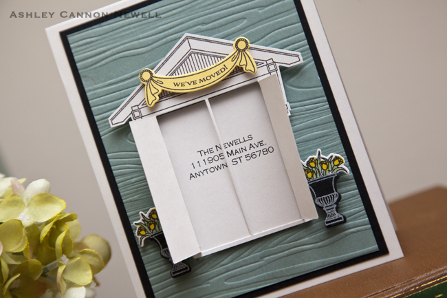 Stamps: Door to Door<br />
Ink: Vintage Cream<br />
Cardstock: Ocean Tides, True Black, Soft...
