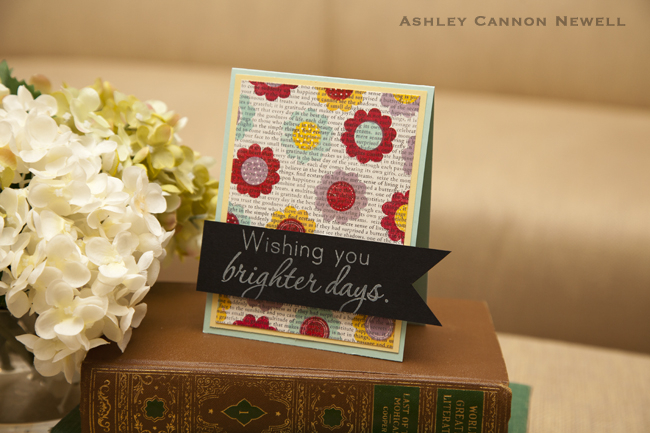 Stamps: Flower Fusion #10, Thinking Bing #10, Background Basics: Text Style<br />
Ink: Summer...