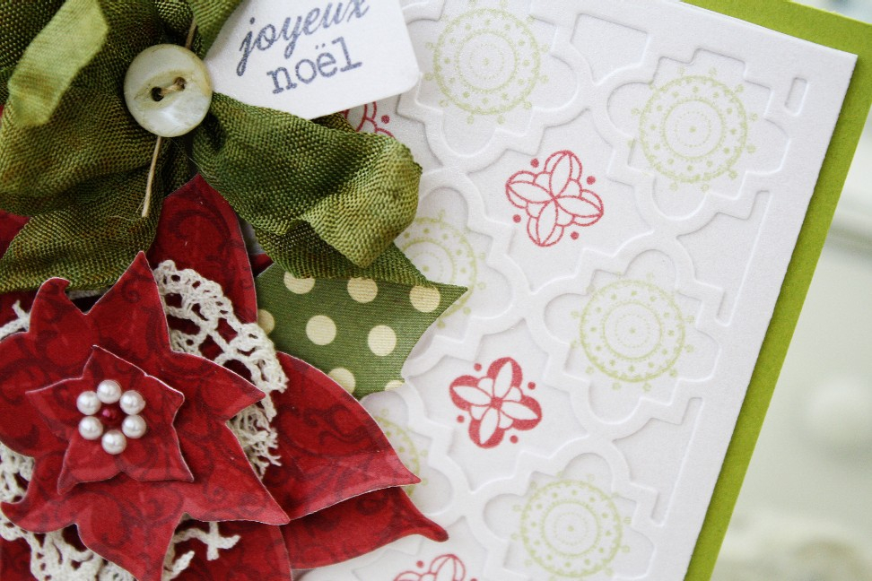 Papertrey Ink Supplies Used:<br />
Stamps:<br />
Mega Mehndi Medallion, Christmas Poinsettia,...