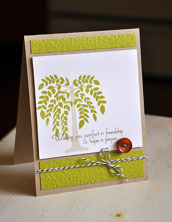 Stamps:  Willow<br />
Ink:  Simply Chartreuse, Dark Chocolate &amp; Vintage Touch Chai<br />...