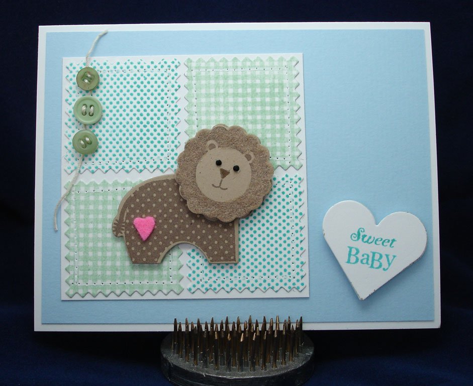 Sweet Baby<br />
<br />
Made using Sweet Baby stamps and die; Mixed Messages (partial); Bitty...