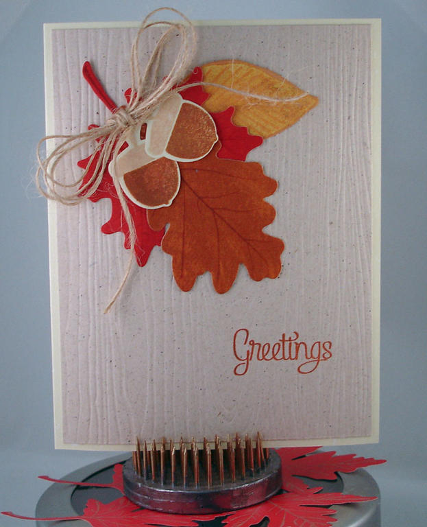 Thanksgiving Greetings<br />
<br />
This card was made with Leaf Prints stamps &amp; dies;...