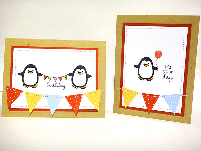 stamps: Winter Penguin, Tag-its #10<br />
<br />
ink: True Black, Pure Poppy<br />
<br />...