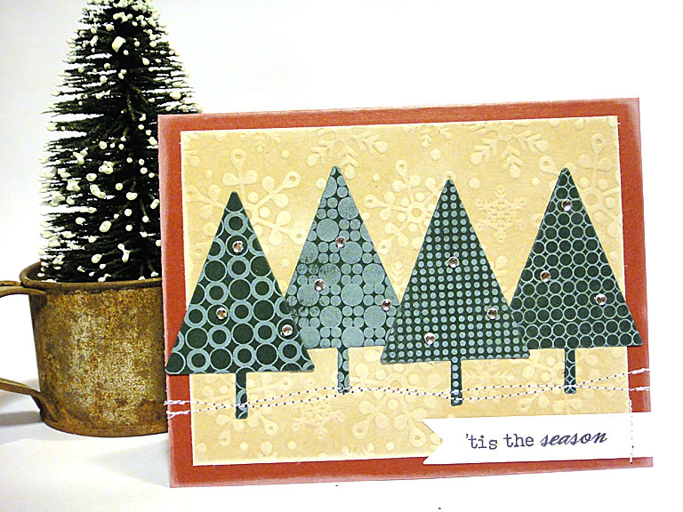 stamps: Background Basics: Circles, Winterberry<br />
<br />
ink: True Black, Fresh Snow<br />...