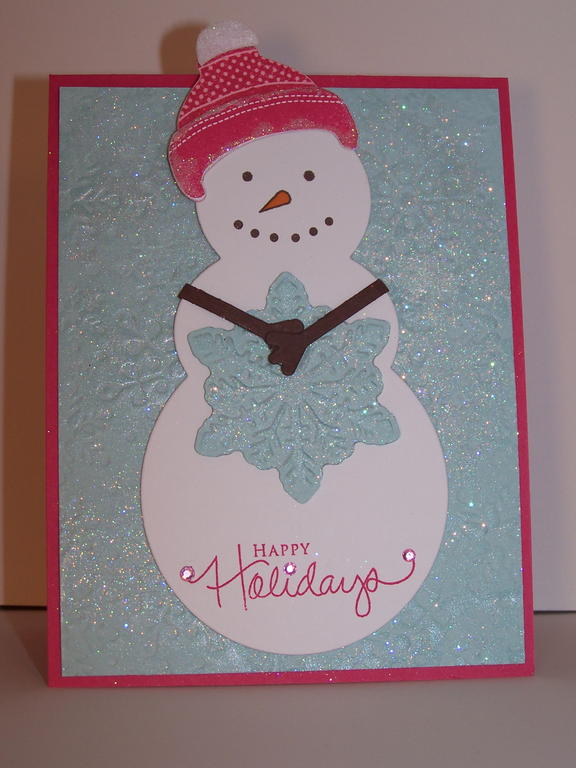 I obviously chose the snowflakes to focus on.  Papertrey Supplies: Peace Be Still Impression...