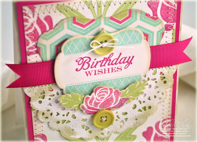 Stamps: Happy Day, Rosie Posie<br />
Cardstock: Rustic White, Raspberry Fizz<br />
Ink:...