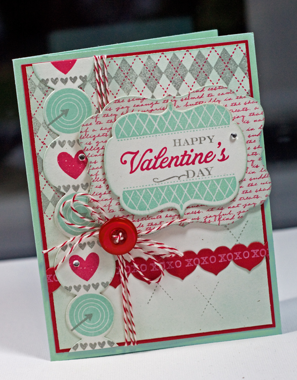 Wonderland Valentine<br />
<br />
Stamps- Happy Day, Tag-its #11, A Little Argyle, Simple...