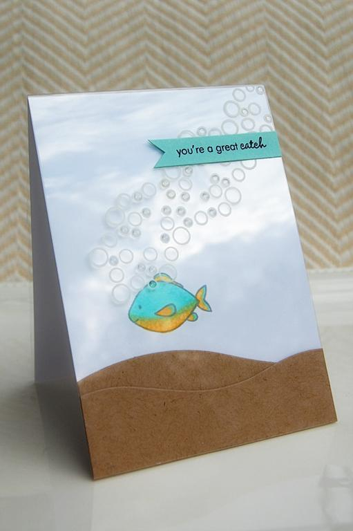 {You're a Great Catch} card<br />
Stamps - Tree Tops, Tremendous Treats: Valentine, Tiny...