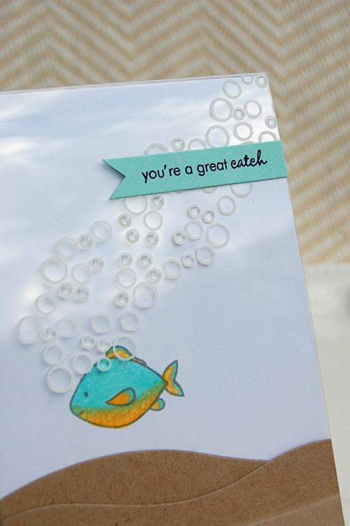 {You're a Great Catch} card<br />
Stamps - Tree Tops, Tremendous Treats: Valentine, Tiny...