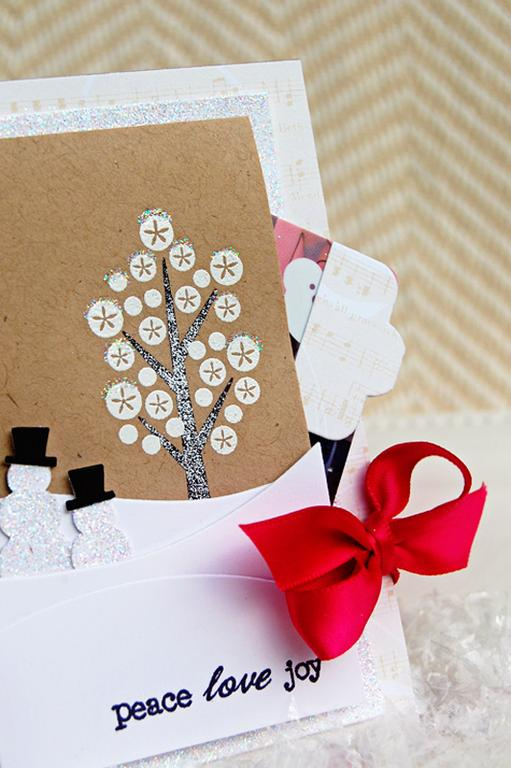 {Peace Love Joy} card<br />
Stamps - Tree Tops, Winterberry<br />
CS - Kraft, White<br />
PP...