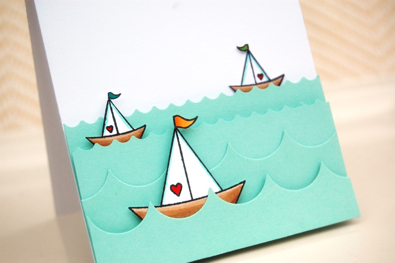 {You Float My Boat} card<br />
Stamps - Tremendous Treats: Valentine, Tiny Treats: Valentine<br...