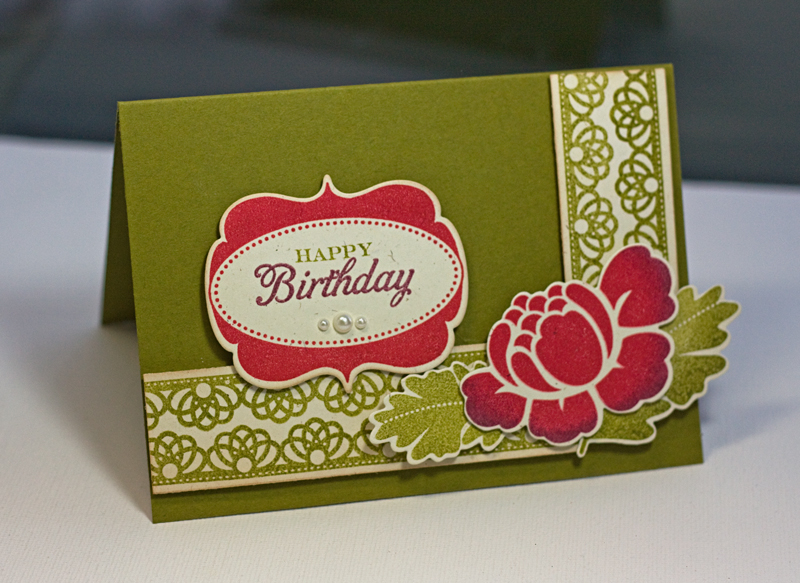 Birthday Rose<br />
<br />
Stamps- Rosie Posie, Happy Day <br />
Ink- Pure Poppy, Scarlet...