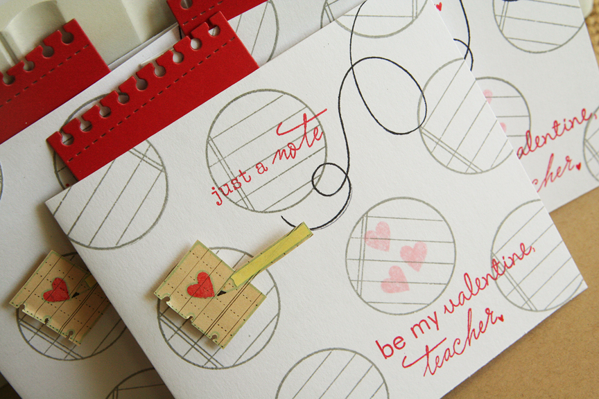 Stamps: Tremendous Treats: Valentine, Tag-its #6 (circle), Happy Trails (just a note, teacher,...