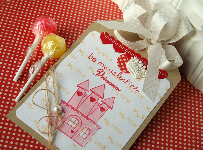 Stamps: Little Princess, Tremendous Treats: Valentine<br />
Ink: Pure Poppy and Summer Sunrise...