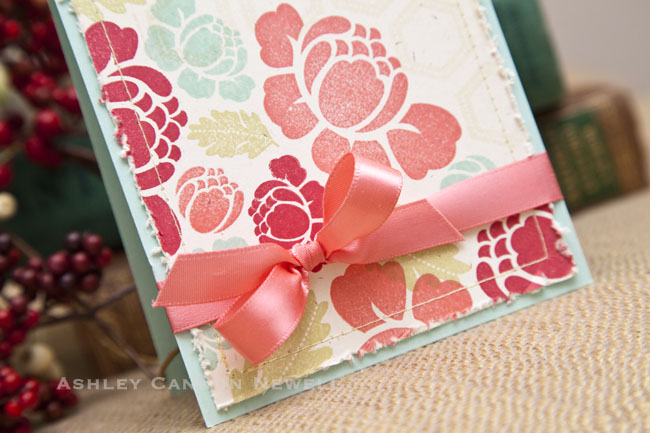 Supplies<br />
<br />
Stamps: Rosie Posie, Happy Day<br />
Ink: Berry Sorbet, Aqua Mist, Pure...