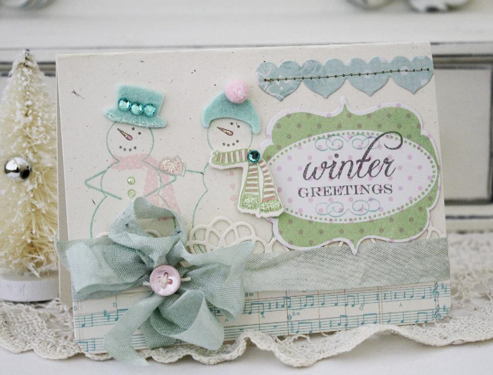 Papertrey Ink Supplies Used:<br />
Stamps:<br />
Happy Day, Made of Snow Mini, and Peace Be...