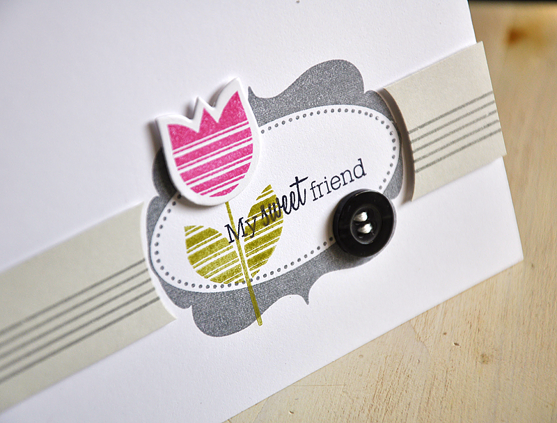 Stamps:  Flower Fusion #11, Happy Days &amp; Background Basics: Retro<br />
Ink:  Gray, Simply...