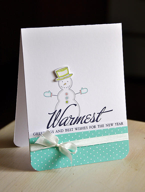 Stamps:  Made of Snow Mini and Big &amp; Bold Holiday Wishes<br />
Ink:  Gray &amp; True...