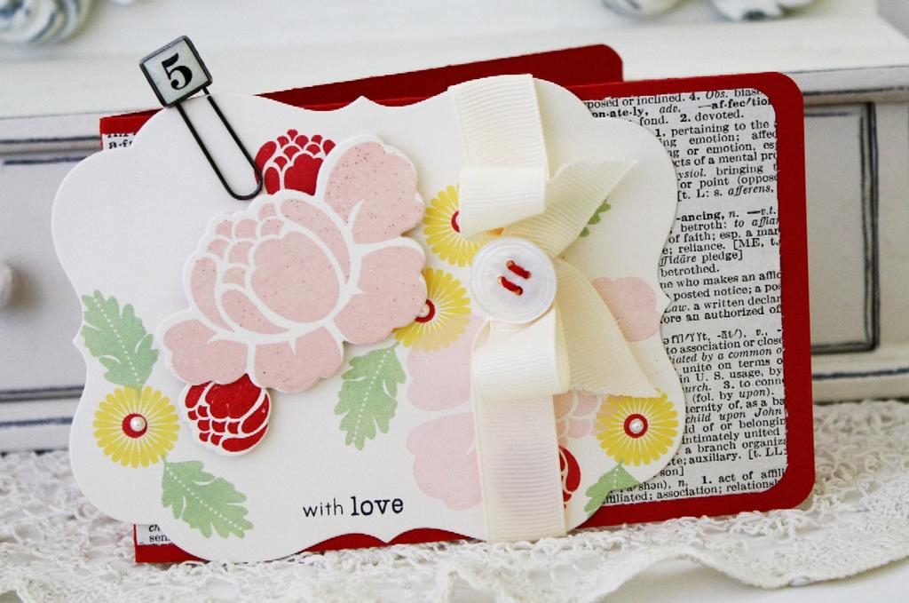 Papertrey Ink Supplies Used:<br />
Stamps:<br />
Rosie Posie and Tag-Its #11<br />
Ink:<br />...